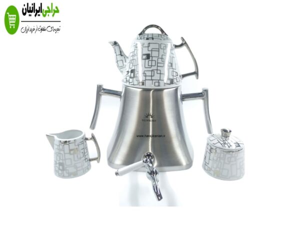 ست کتری قوری روگازی SUNRISE K-104