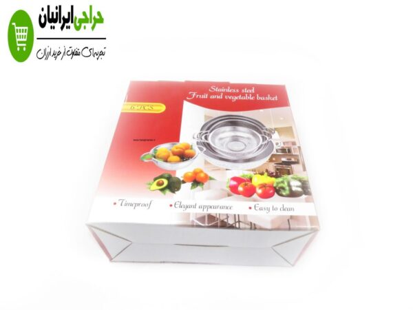 آبکش استیل 6 تیکه پانچی
