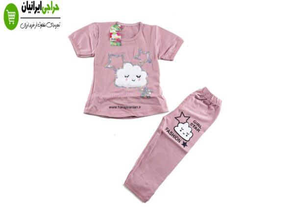 بلوز شلوار ابر ستاره دخترانه 708