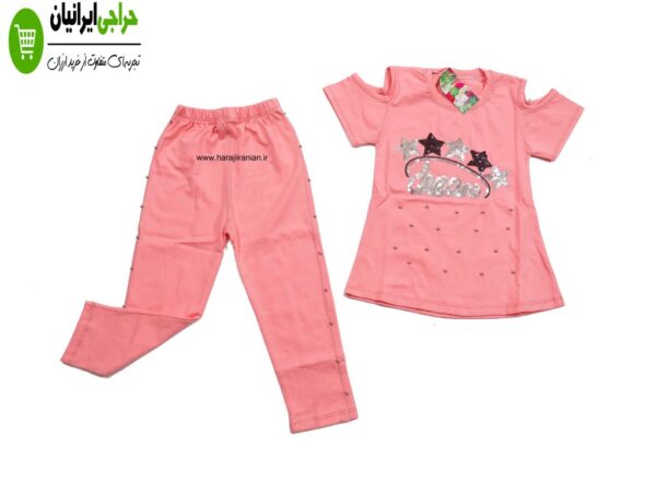بلوز شلوار ستاره پولکی دخترانه 709