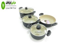 سرویس قابلمه 7 پارچه هلنا زنبوری