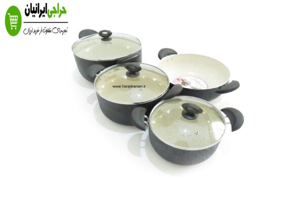 سرویس قابلمه 7 پارچه گرانیتی هلنا سرویس قابلمه 7 پارچه گرانیتی هلنا