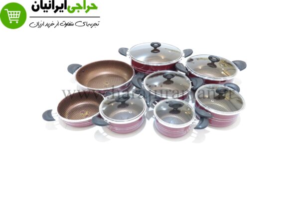 سرویس قابلمه 14 پارچه هلنا زنبوری