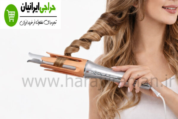 فر کننده مو شیگلم SHEGLAM Hair One-Touch با چرخش اتوماتیک و صفحات سرامیکی