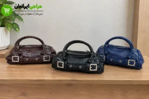 کیف دستی زنانه لوله‌ای با یک زیپ