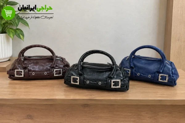 کیف دستی زنانه لوله‌ای با یک زیپ