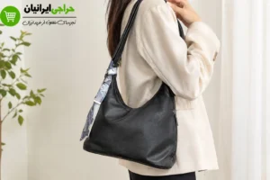 کیف لش زنانه دوشی با بند شالدار