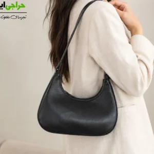کیف چرم زنانه مدل قایقی با بند دوشی