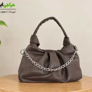 کیف دستی زنانه گره‌دار با زنجیر