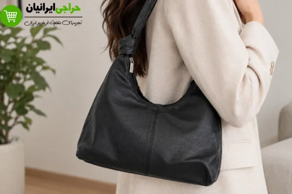 کیف زنانه چرم شل لش دوشی