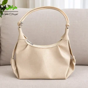 کیف دستی مجلسی زنانه چرم مصنوعی با دسته‌های گره‌ای